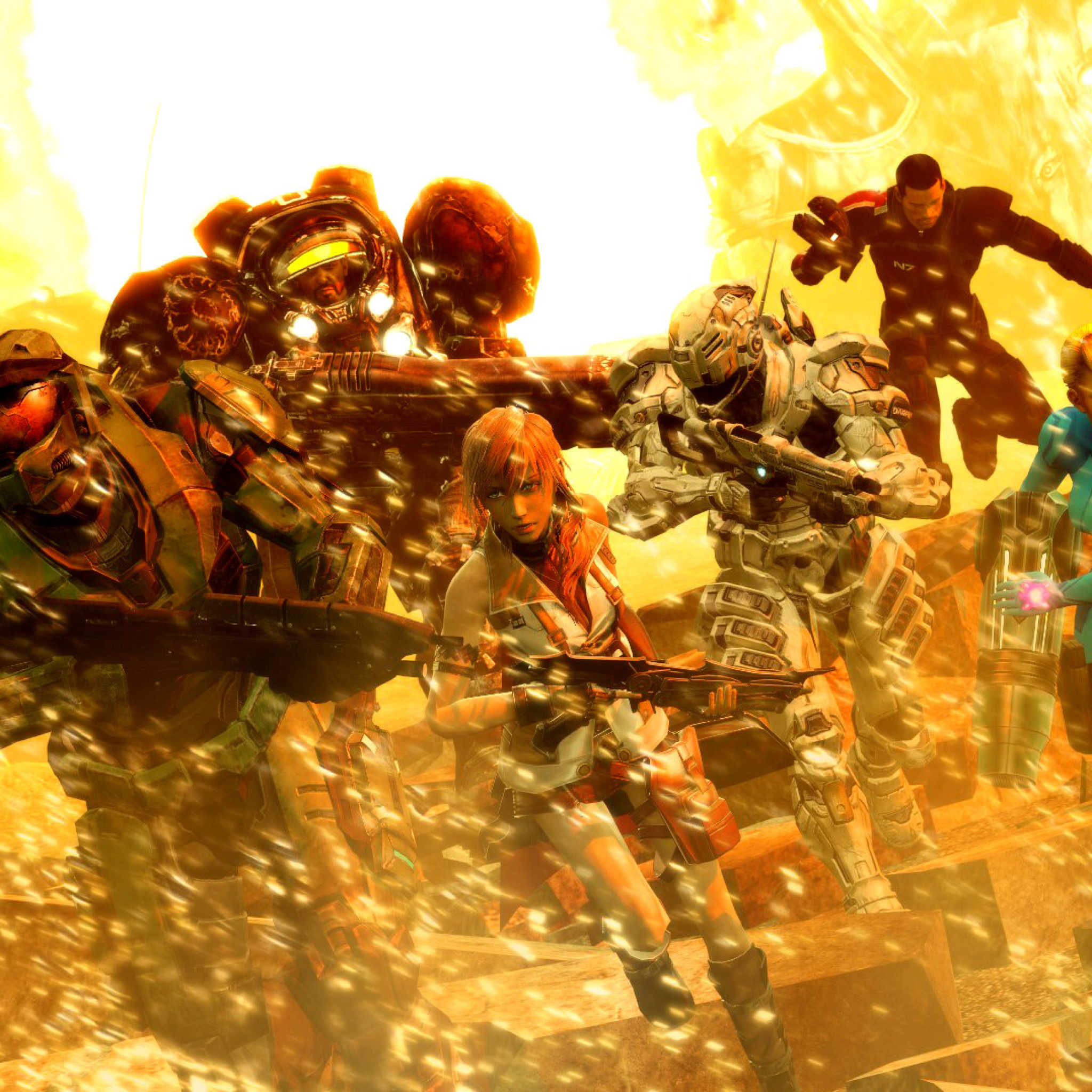 Das Mass effect, Shepard, Halo, Final fantasy 13, Dead space Characters Wallpaper 2048x2048