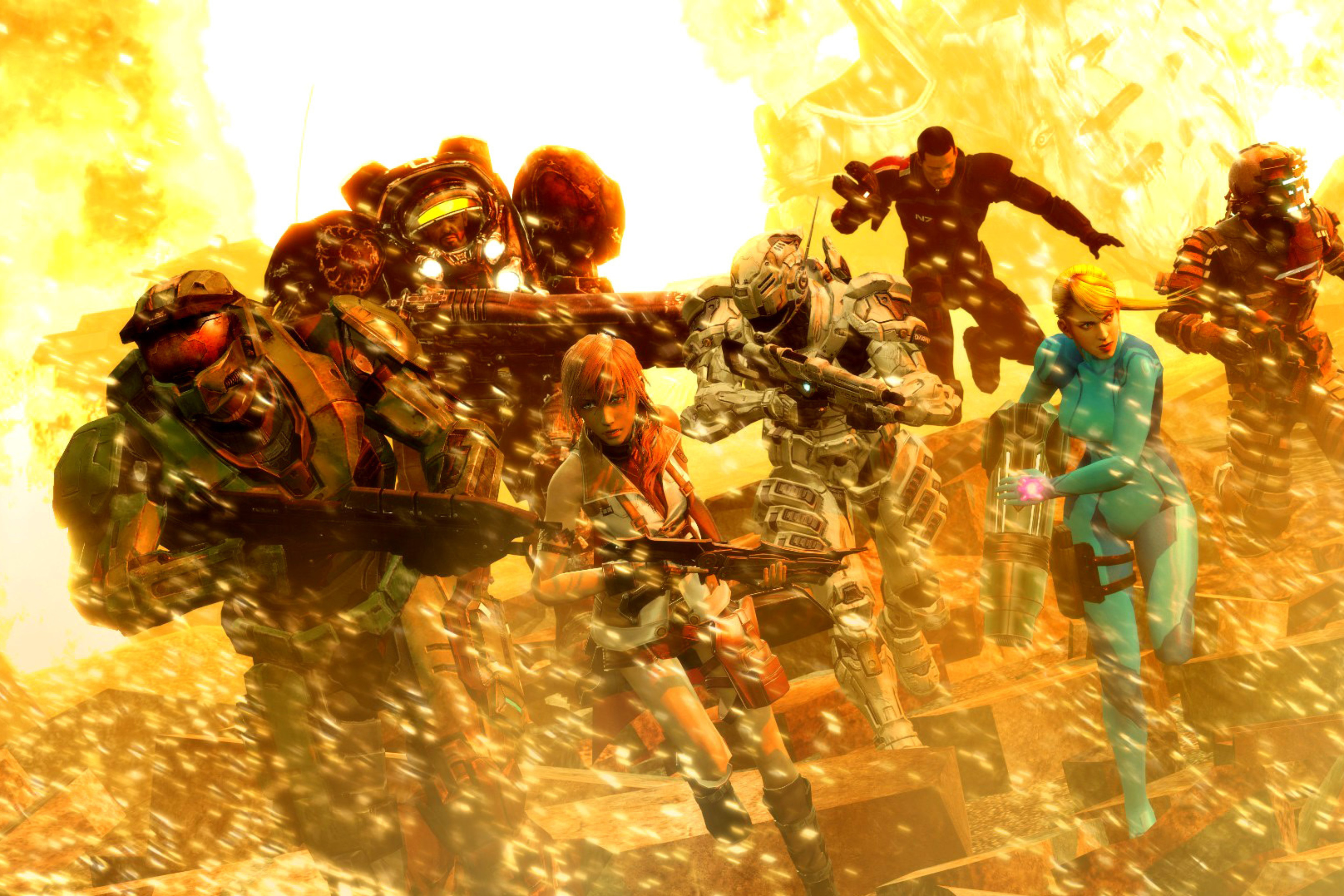 Screenshot №1 pro téma Mass effect, Shepard, Halo, Final fantasy 13, Dead space Characters 2880x1920