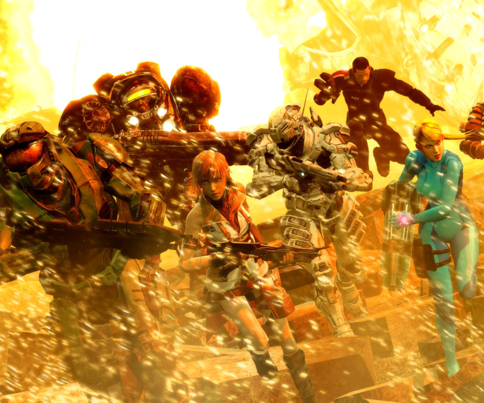 Screenshot №1 pro téma Mass effect, Shepard, Halo, Final fantasy 13, Dead space Characters 960x800