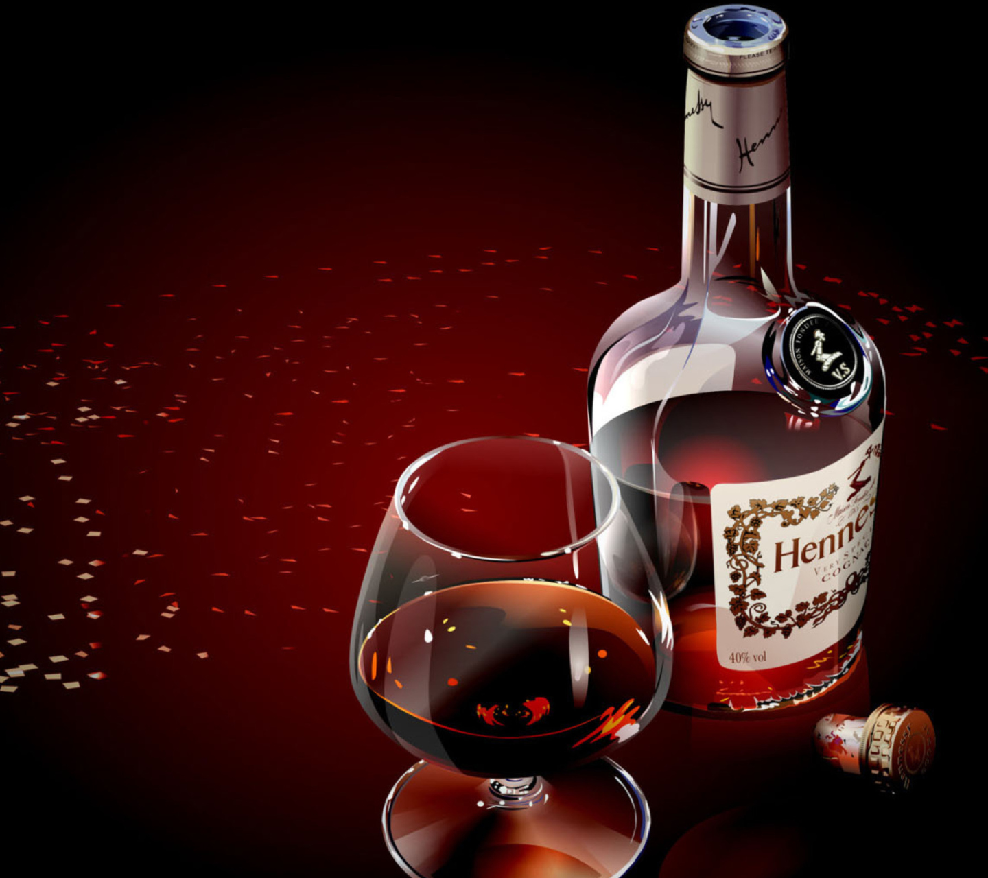Screenshot №1 pro téma Hennessy Cognac 1440x1280