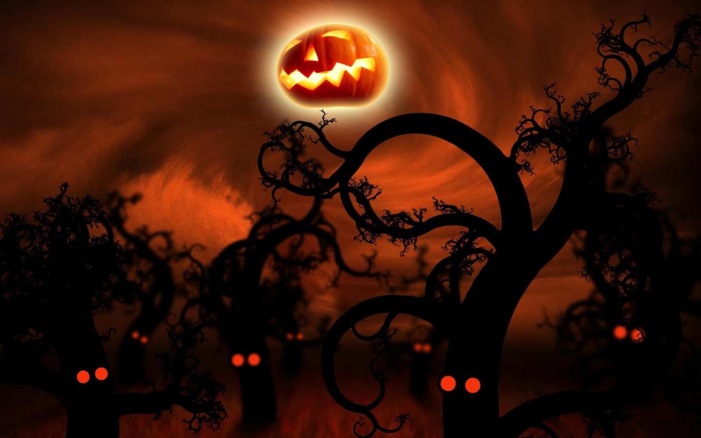 Screenshot №1 pro téma Halloween Night And Costumes 1440x900