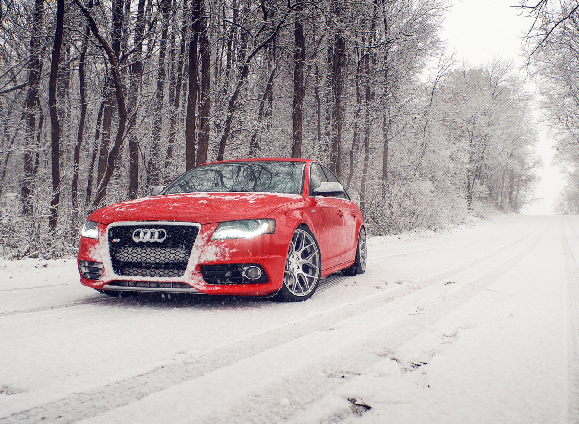 Red Audi S4 screenshot #1 1920x1408