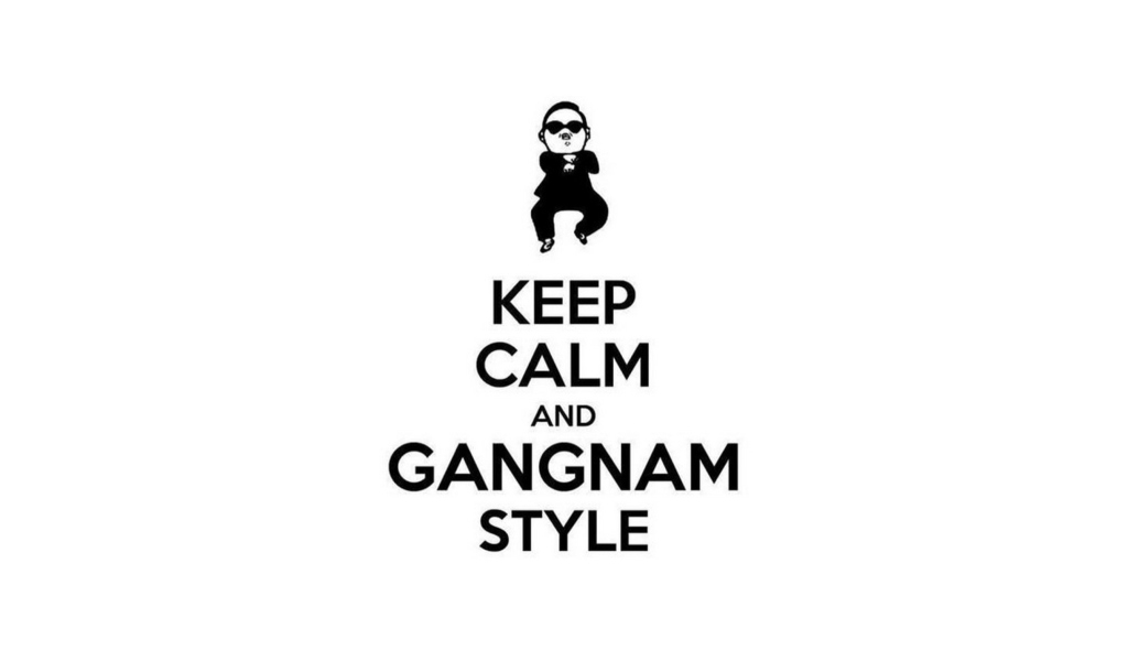 Обои Keep Calm And Gangnam Style 1024x600