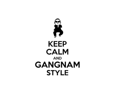 Screenshot №1 pro téma Keep Calm And Gangnam Style 480x400