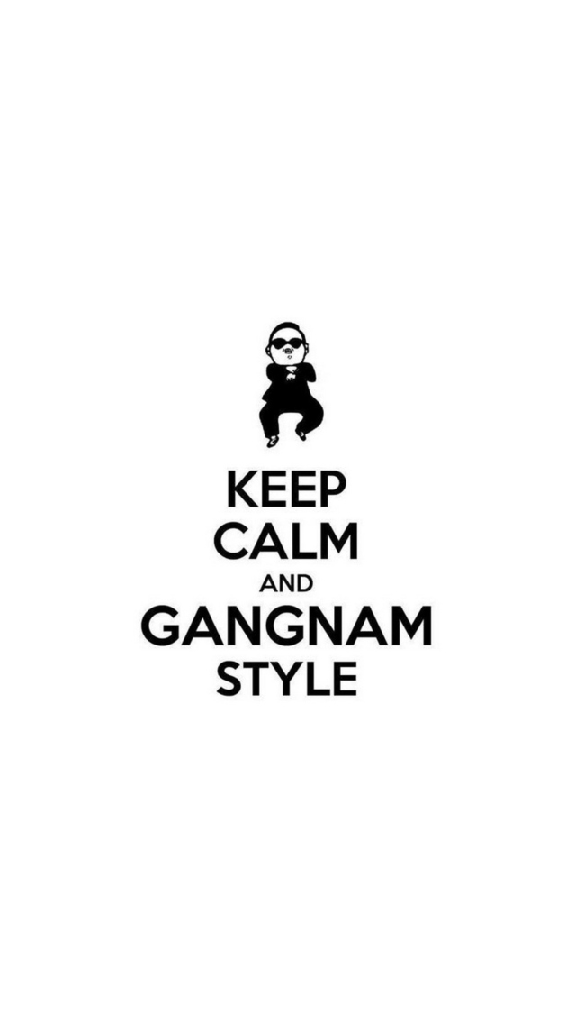 Screenshot №1 pro téma Keep Calm And Gangnam Style 640x1136