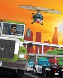 Das Grand Theft Auto 5 Los Santos Fight Wallpaper 128x160