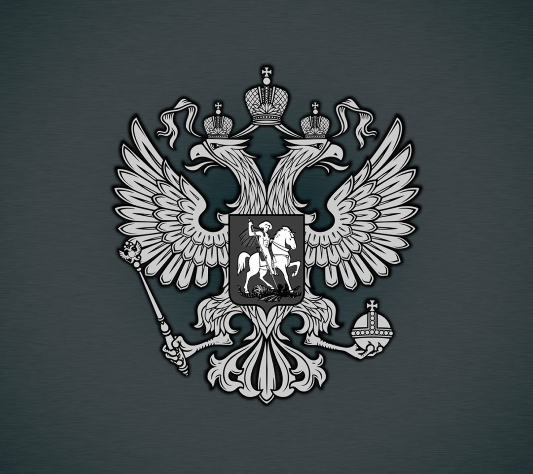 Coat of arms of Russia wallpaper 1080x960