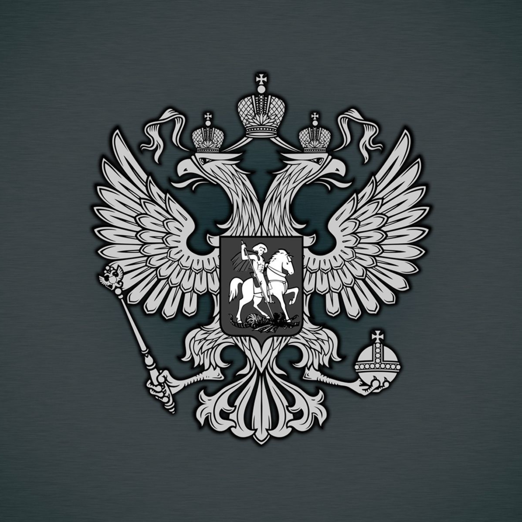 Coat of arms of Russia wallpaper 2048x2048