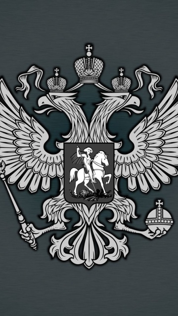 Coat of arms of Russia wallpaper 360x640