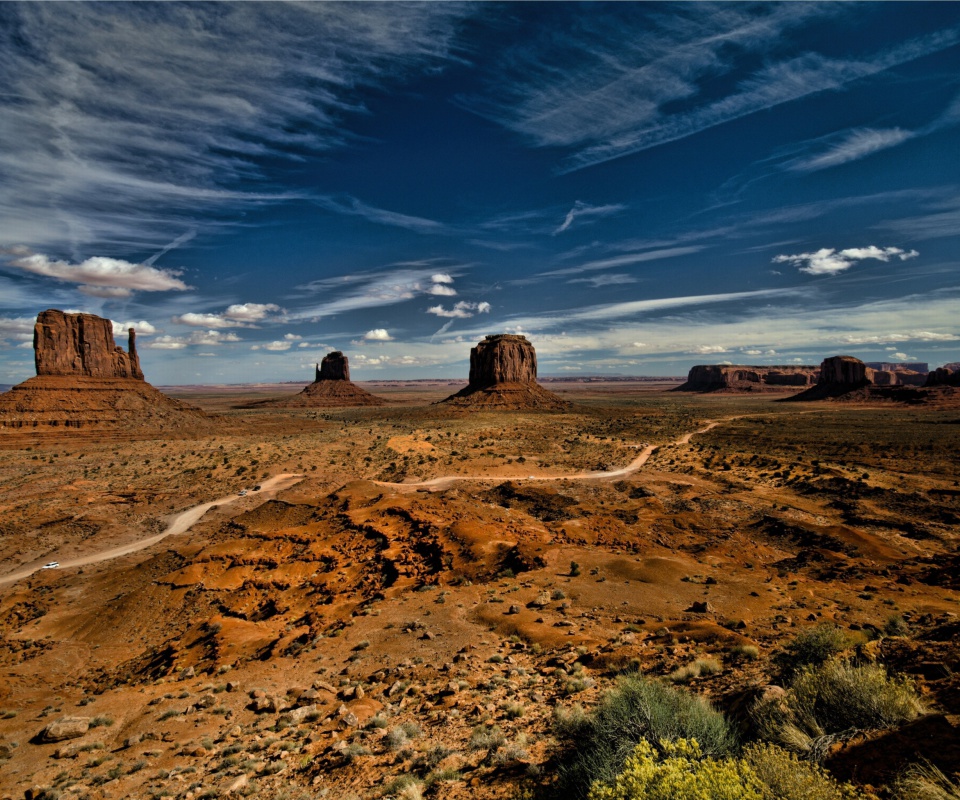 Fondo de pantalla Mountain valley in the US 960x800