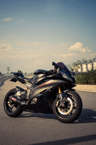 Fondo de pantalla Yamaha YZF R6 320x480