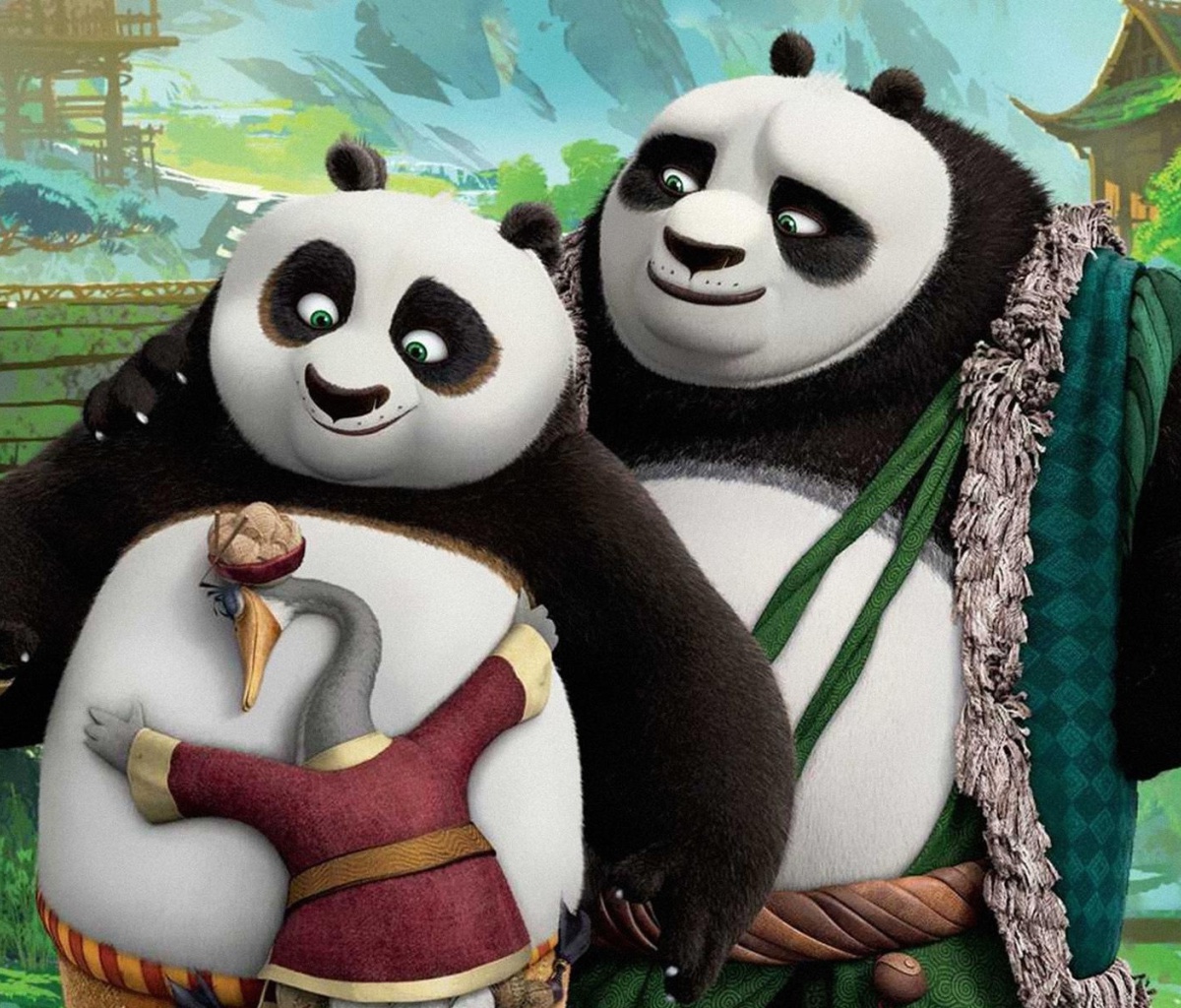 Das Kung Fu Panda 3 Family Wallpaper 1200x1024