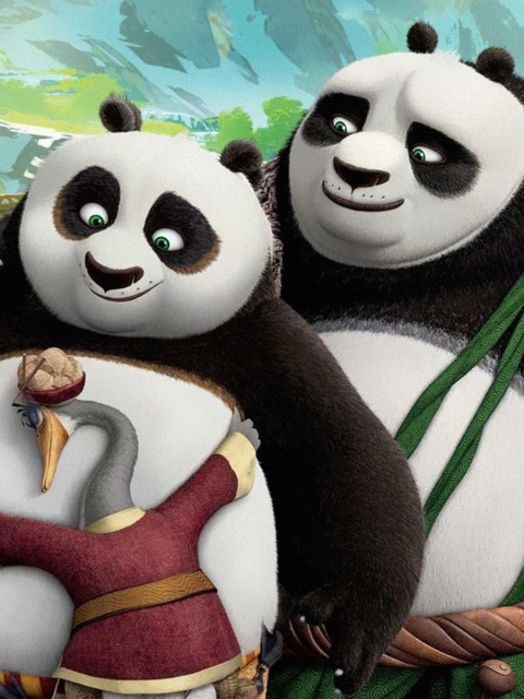 Screenshot №1 pro téma Kung Fu Panda 3 Family 480x640