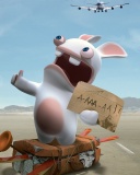 Screenshot №1 pro téma Rayman Raving Rabbids TV Party 128x160