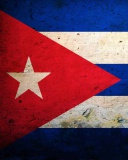 Das Cuba Flag Wallpaper 128x160