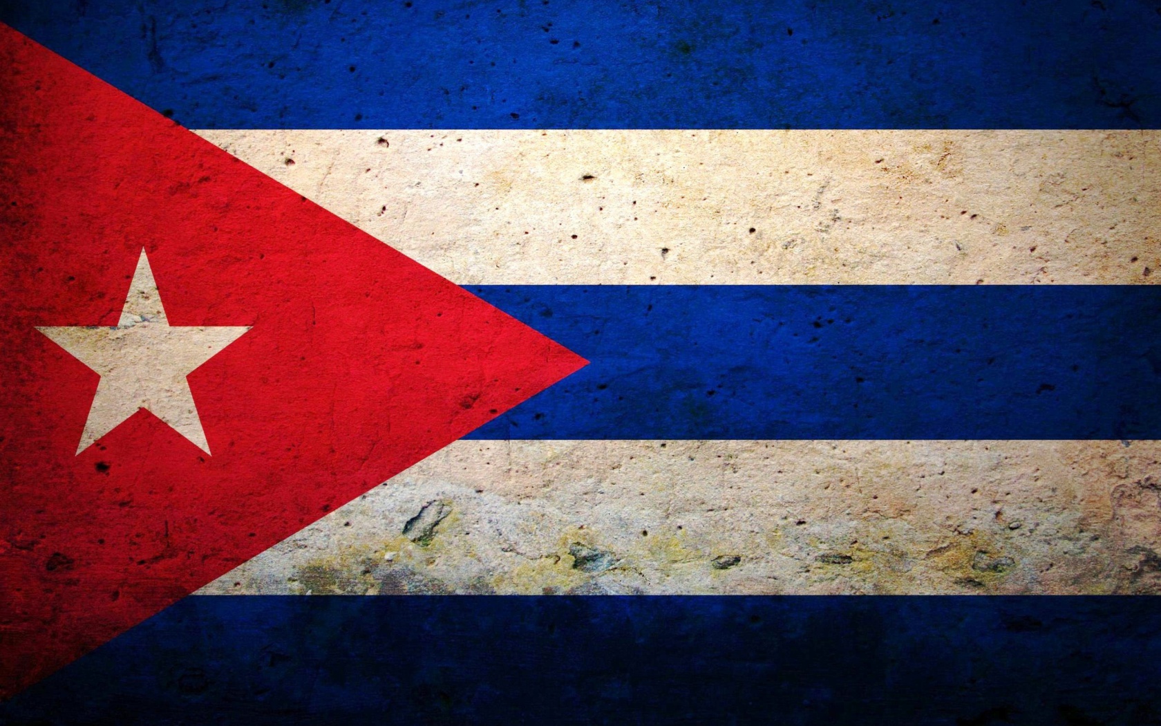 Обои Cuba Flag 1680x1050