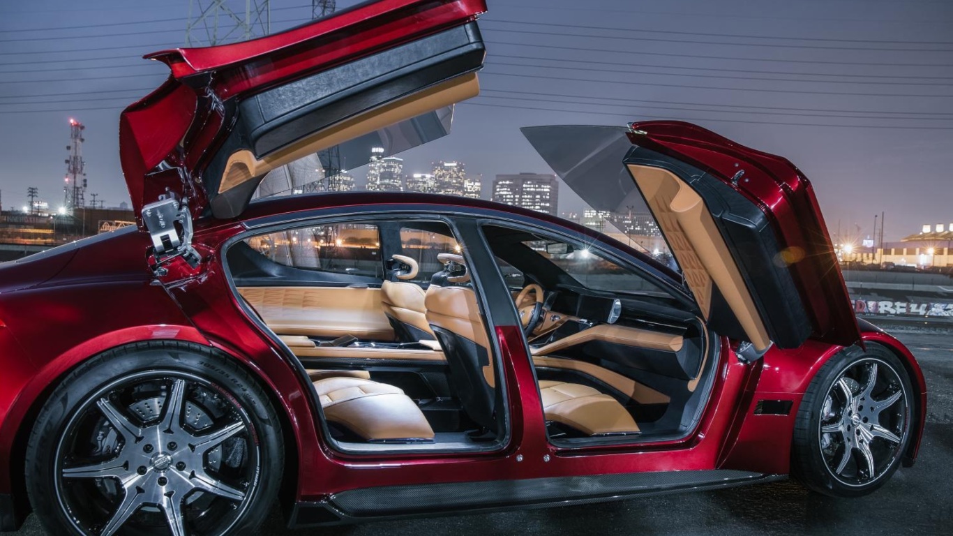 Sfondi Fisker EMotion Electric Sport Sedan 1366x768