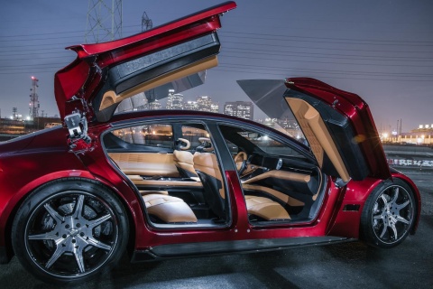 Fondo de pantalla Fisker EMotion Electric Sport Sedan 480x320