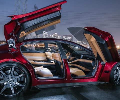 Fisker EMotion Electric Sport Sedan wallpaper 480x400