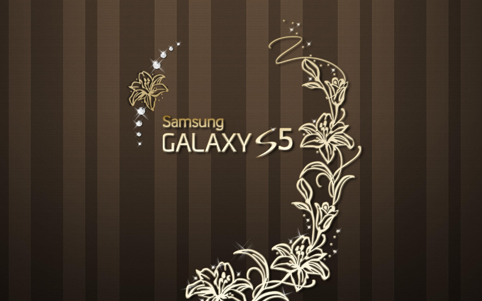 Das Samsung Galaxy S5 Golden Wallpaper 1680x1050