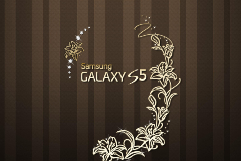 Fondo de pantalla Samsung Galaxy S5 Golden 480x320