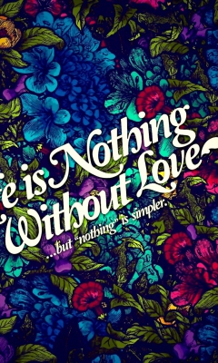 Fondo de pantalla Life Is Nothing 240x400