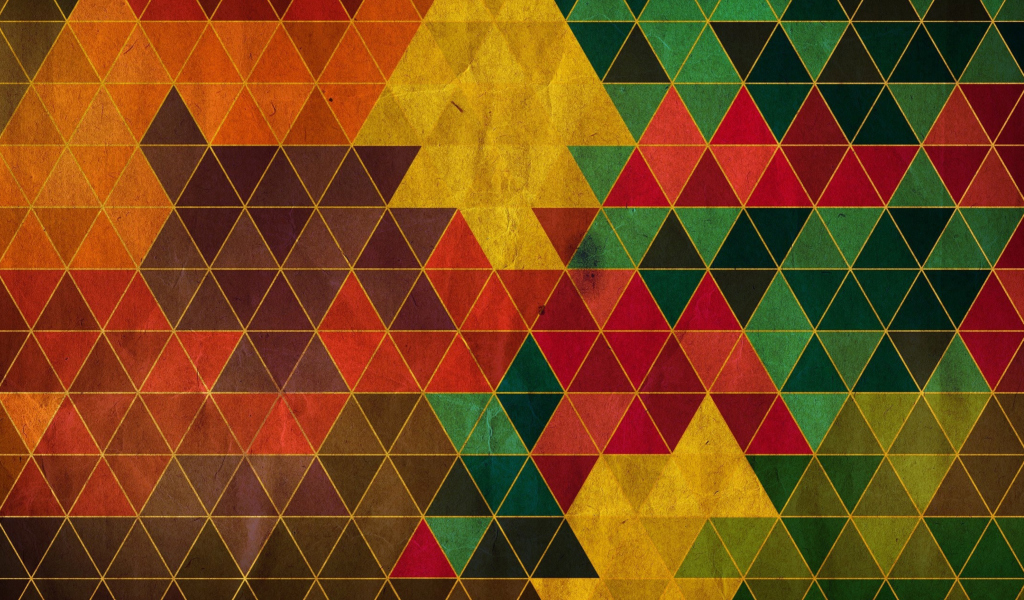 Fondo de pantalla Colorful Triangles 1024x600