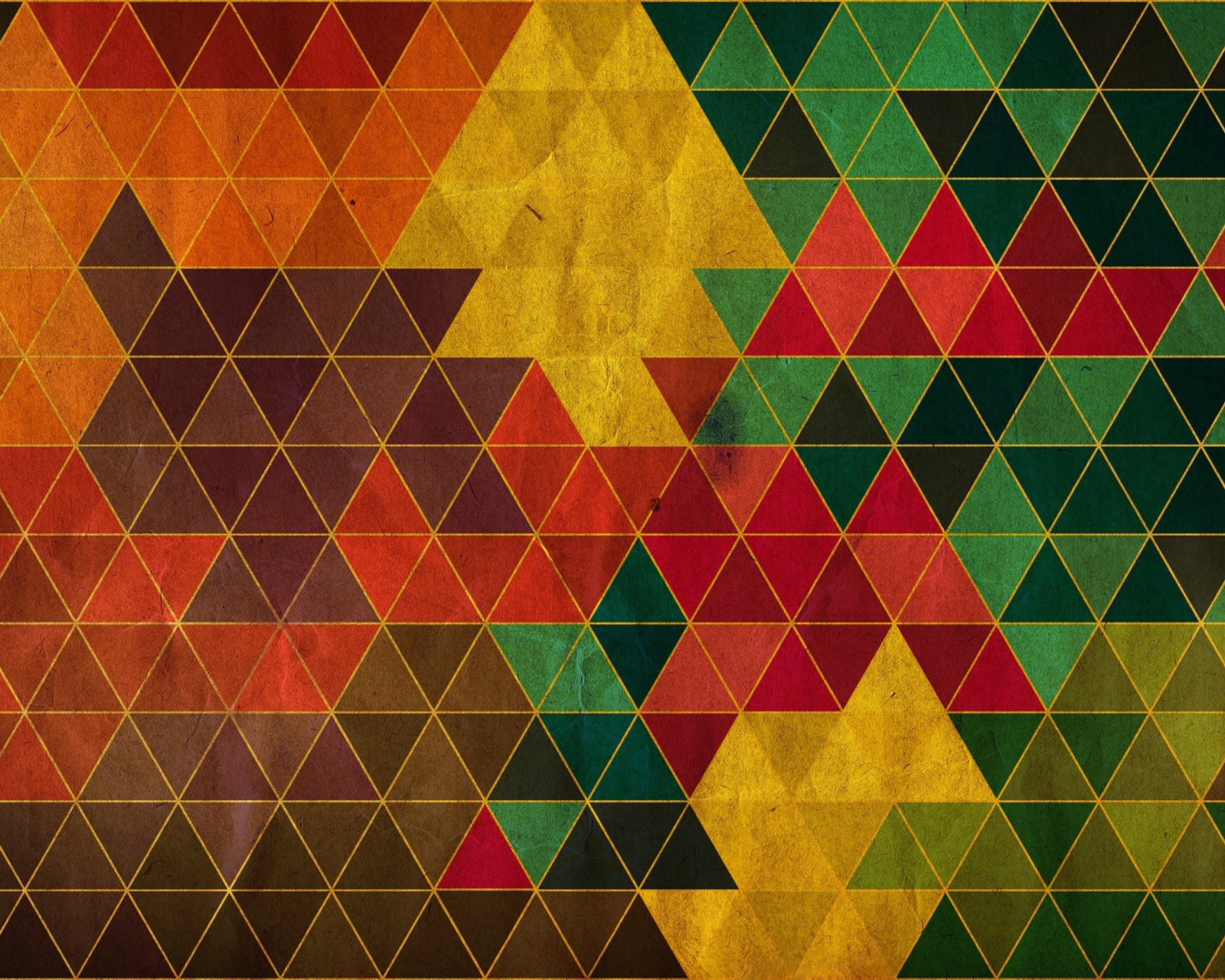 Das Colorful Triangles Wallpaper 1600x1280