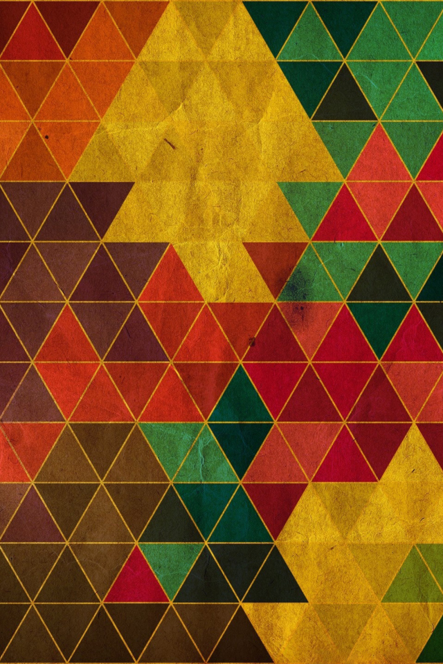 Sfondi Colorful Triangles 640x960