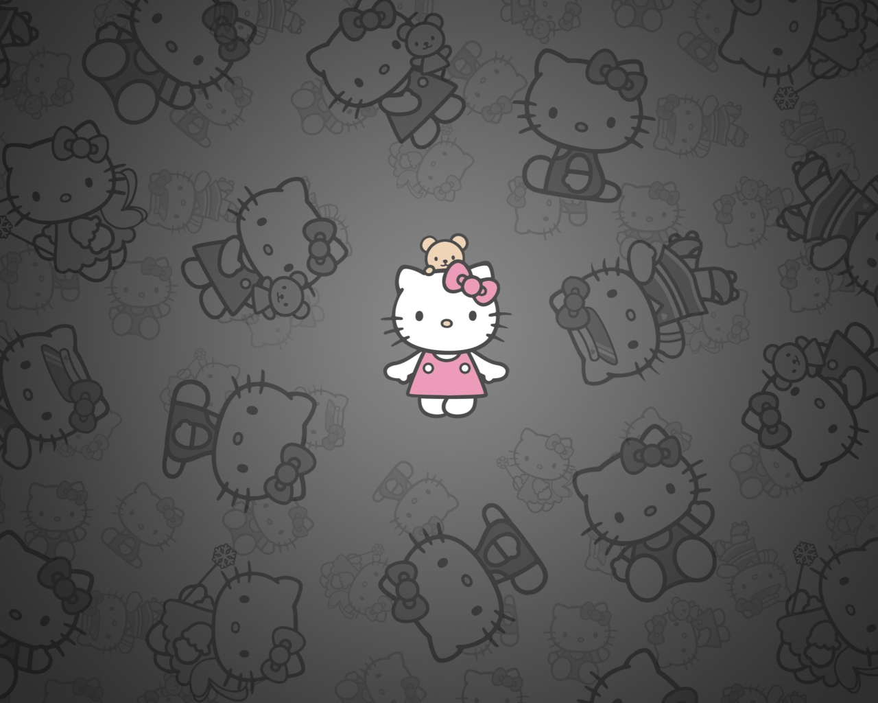 Fondo de pantalla Hello Kitty 1280x1024