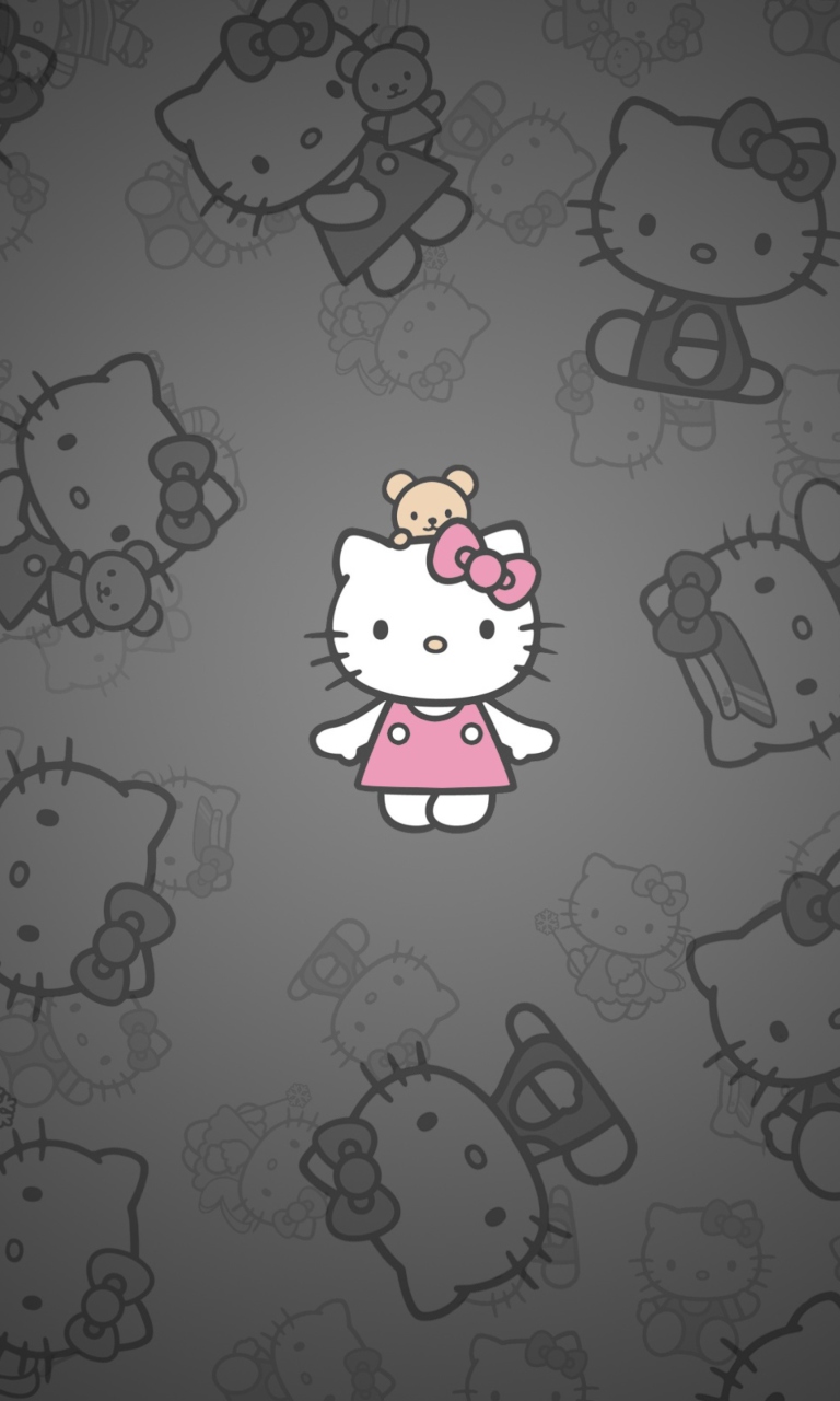 Fondo de pantalla Hello Kitty 768x1280