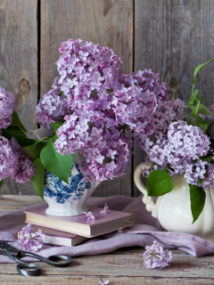 Lilac Bouquet wallpaper 240x320