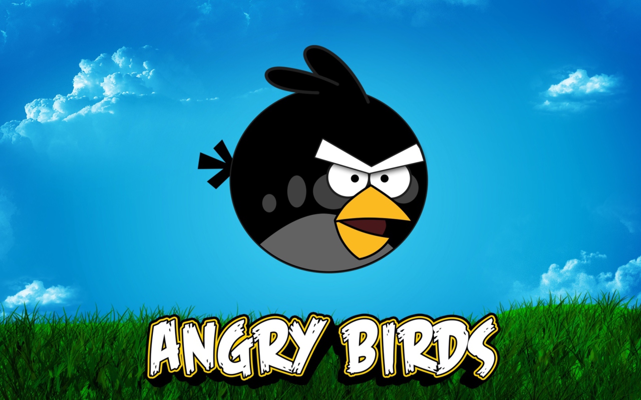 Screenshot №1 pro téma Angry Birds Black 1280x800