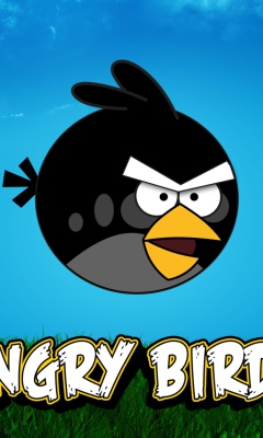 Das Angry Birds Black Wallpaper 240x400