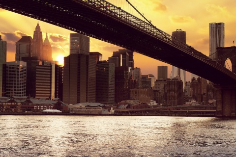 Screenshot №1 pro téma Brooklyn Bridge 480x320