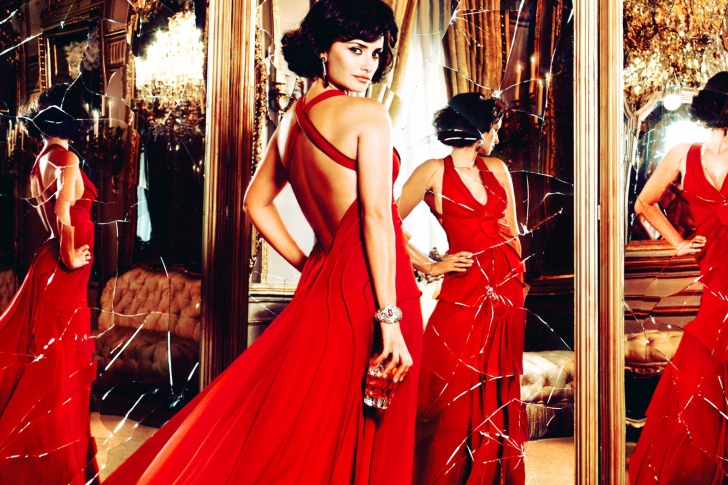 Screenshot №1 pro téma Penelope Cruz In Glamorous Red Dress