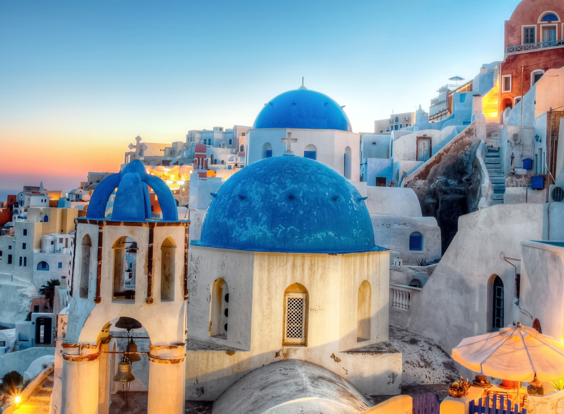 Das Greece, Santorini Wallpaper 1920x1408