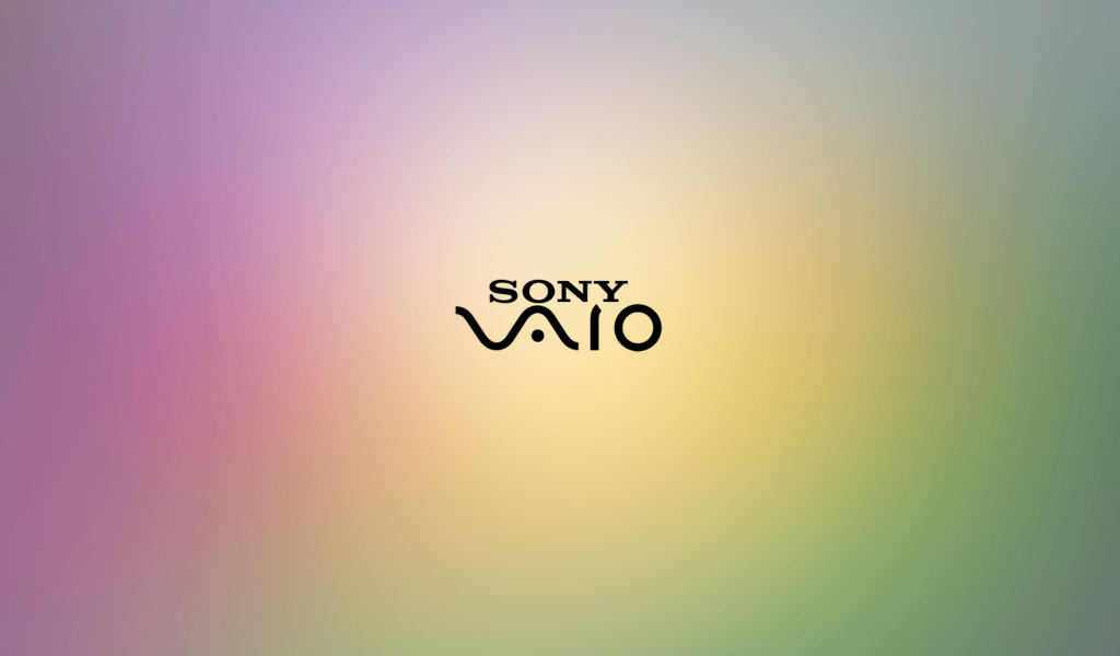 Обои Sony Vaio Logo Purple 1024x600