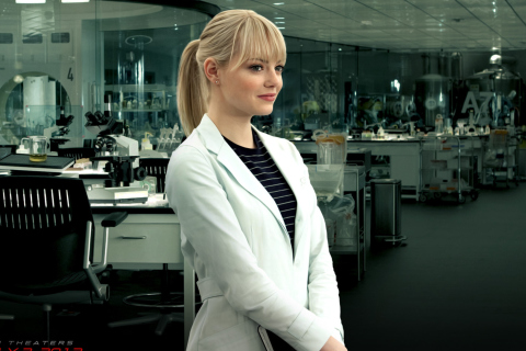 Screenshot №1 pro téma Emma Stone As Gwen Stacy 480x320