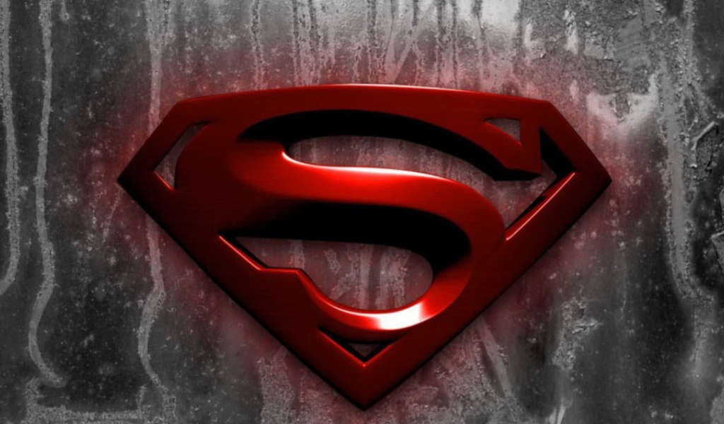 Das Superman Logo Wallpaper 1024x600