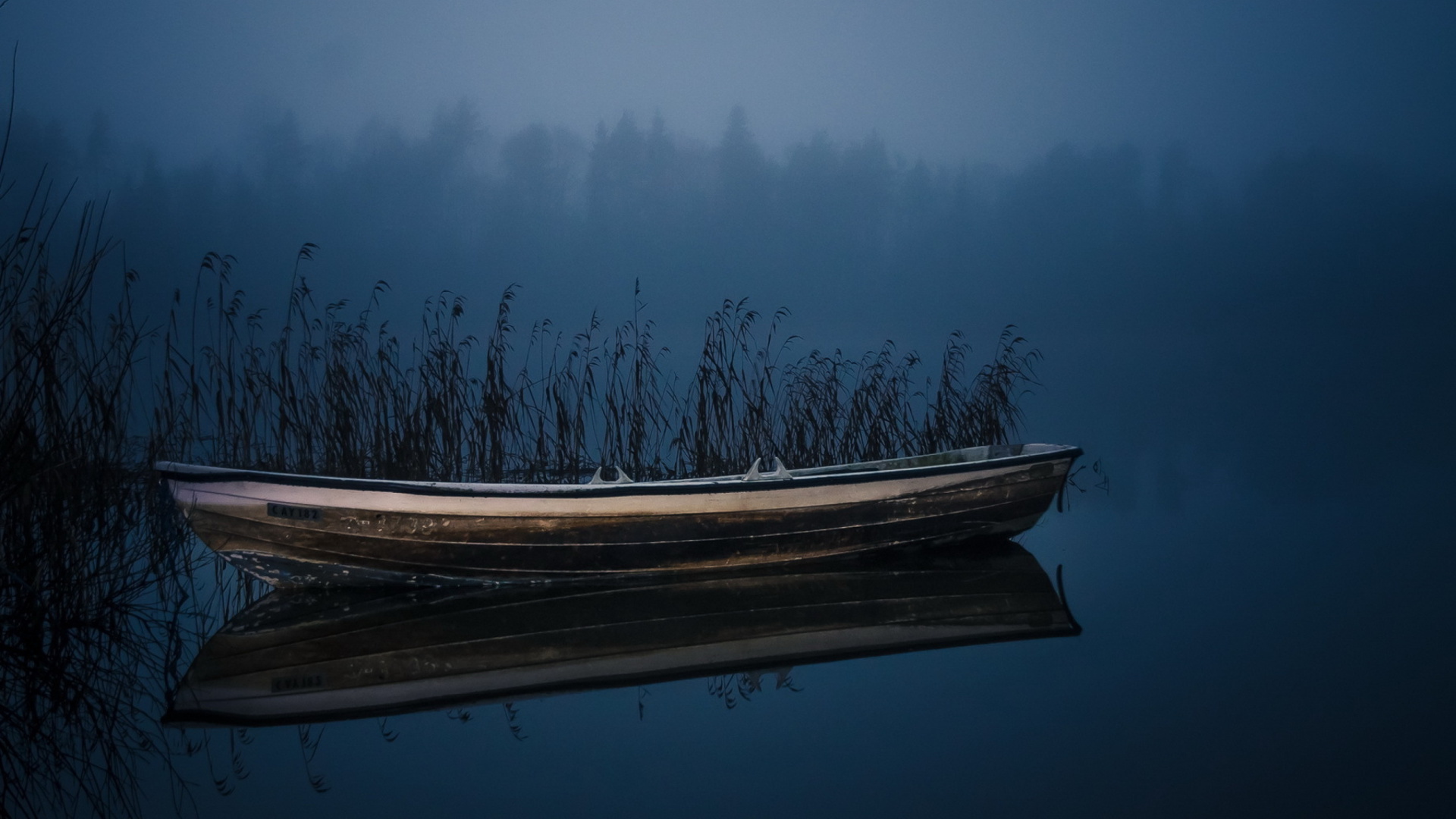 Screenshot №1 pro téma Boat in Night 1920x1080