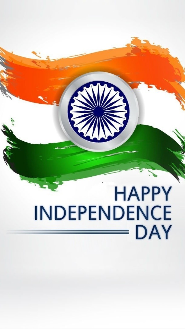 Fondo de pantalla Independence Day India 640x1136