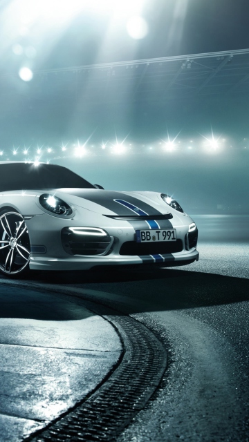 Fondo de pantalla 2014 Porsche 911 Turbo 360x640