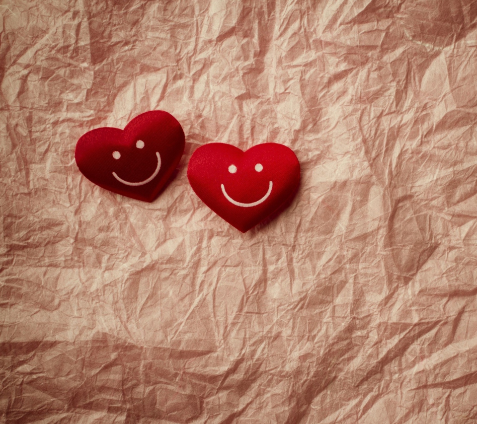 Das Smiling Hearts Wallpaper 960x854