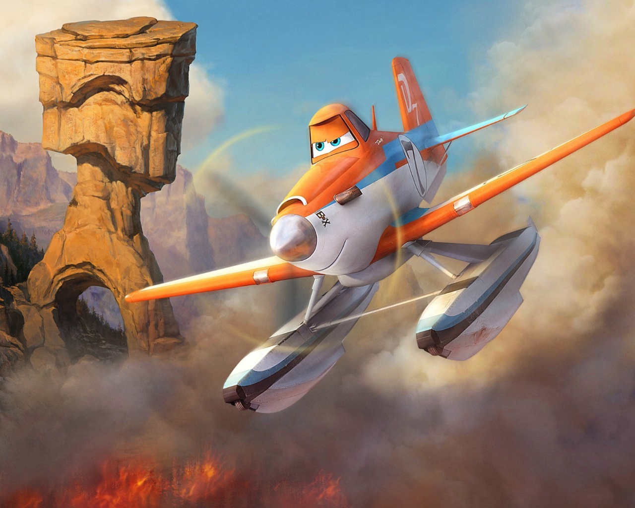 Das Planes Fire and Rescue 2014 Wallpaper 1280x1024