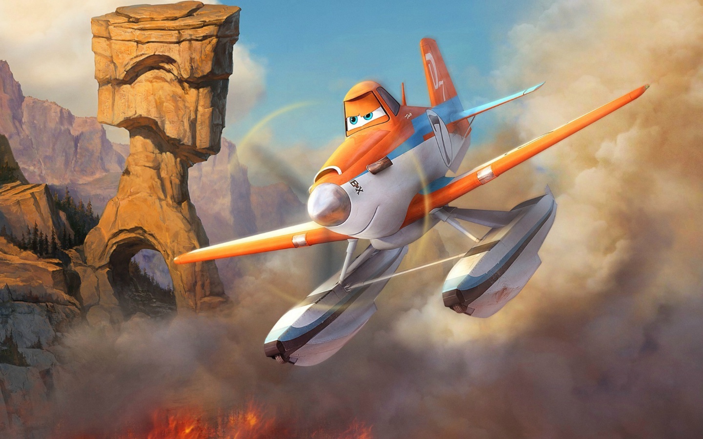 Fondo de pantalla Planes Fire and Rescue 2014 1440x900