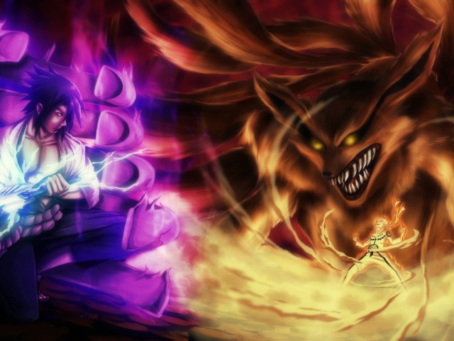 Screenshot №1 pro téma Naruto vs Sasuke 640x480