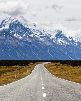 Mount Cook in New Zealand - Obrázkek zdarma pro 128x160