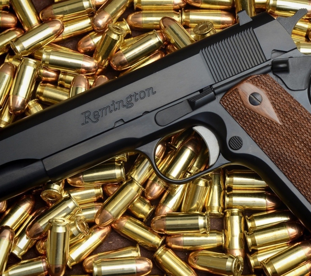 Fondo de pantalla Pistol Remington 1080x960