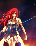 Fondo de pantalla Fairy Tail - Erza Scarlet 128x160